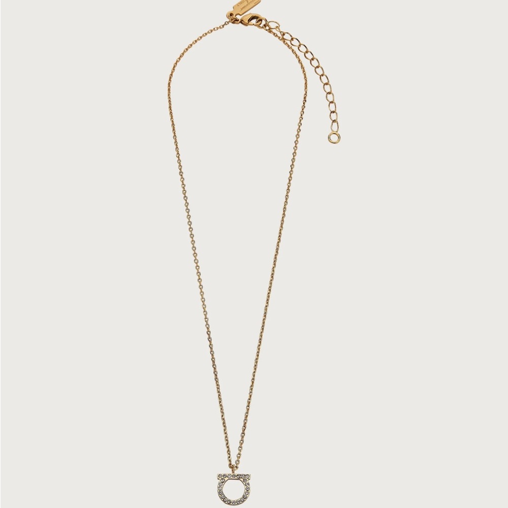 Ferragamo Gancini Crystal Necklace